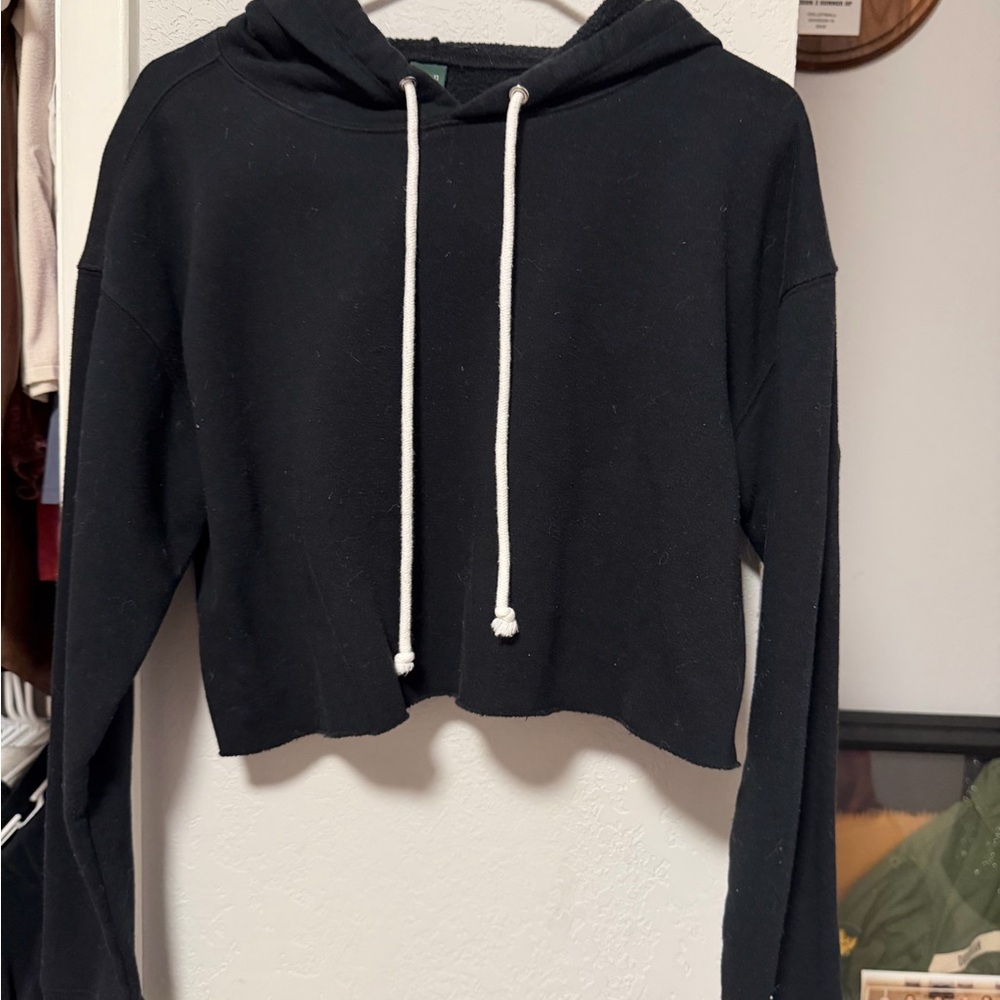 Wild Fable Black Cropped Hoodie